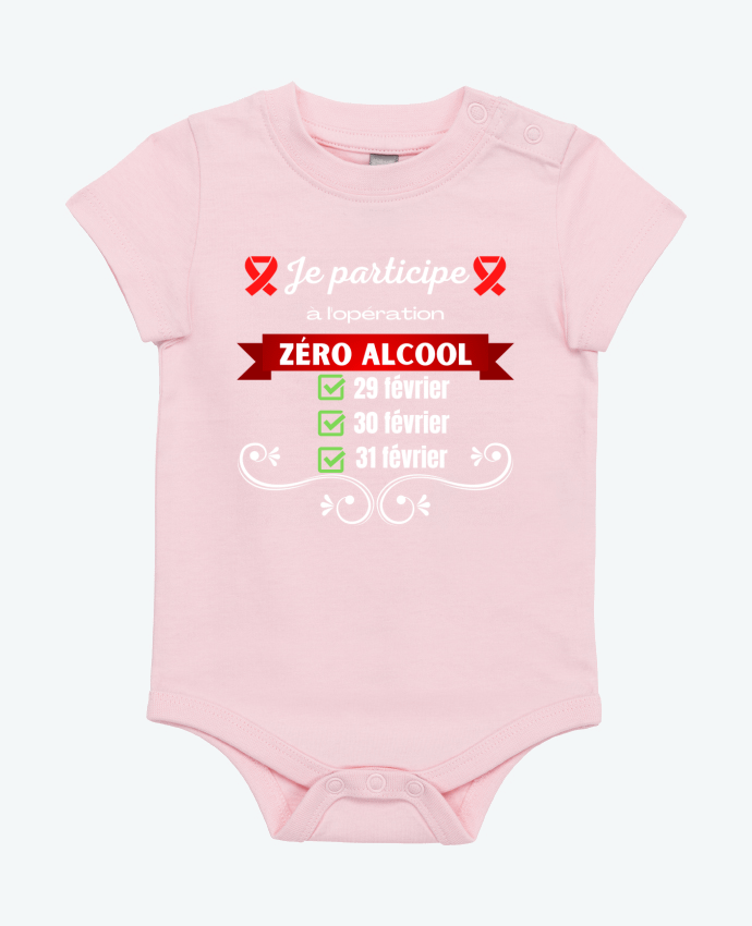 Body bébé Je participe à l'opération zéro alcool v2 par Cheerocki