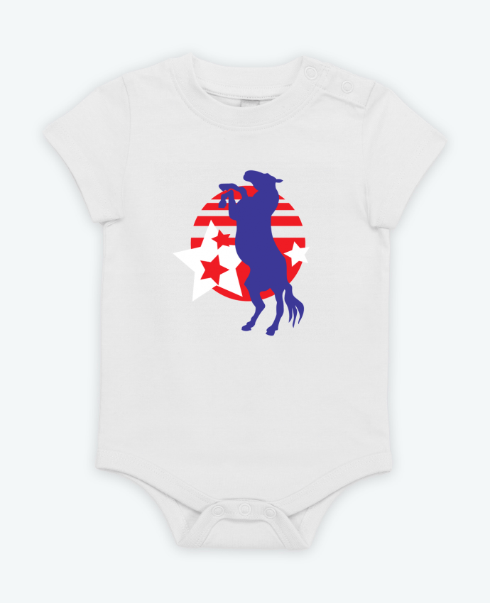 Body bébé Cheval cabré par illustraman