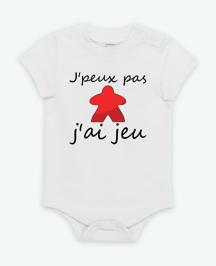 Body bébé j'peux pas j'ai jeu Meeple Rouge par Le Repaire des Joueurs