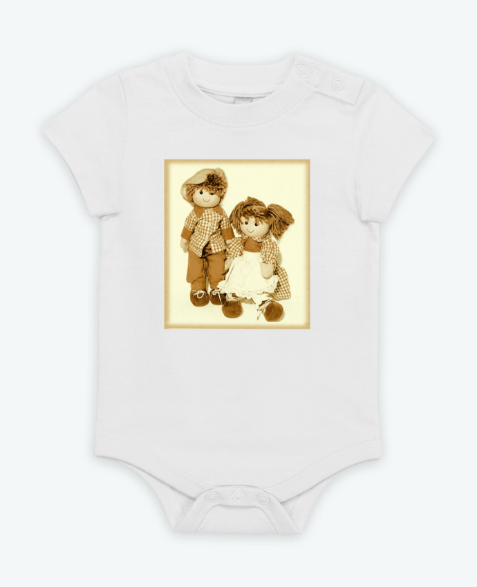 Body bébé Gavroche, fileette et garçon. par Bief Designs.