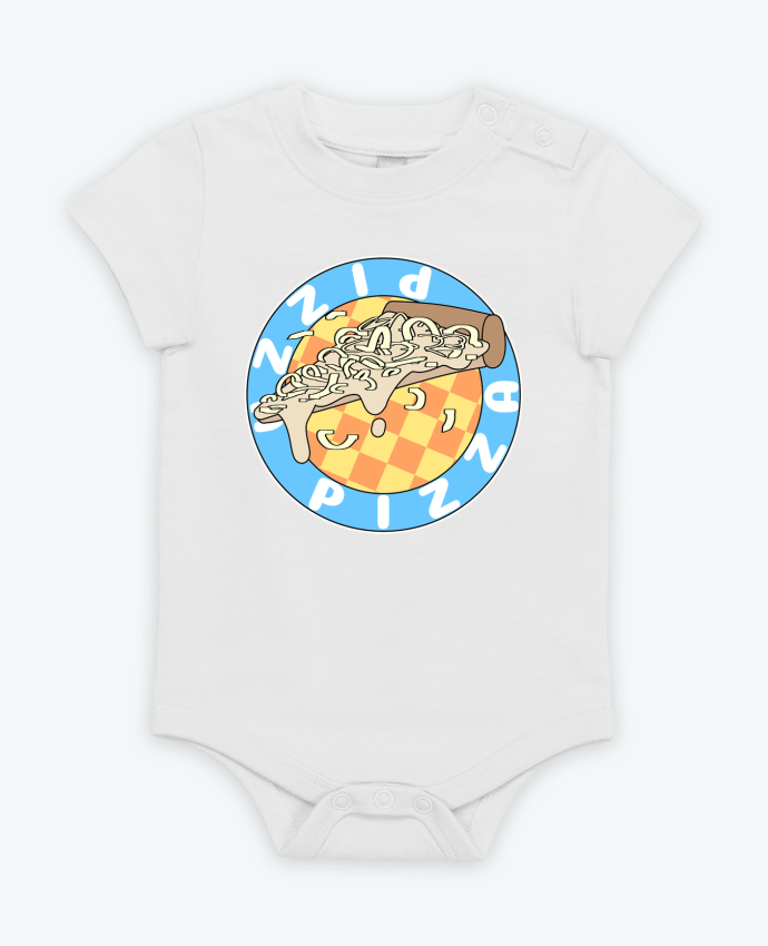 Body bébé Illustrated Pizza Logo par Loon