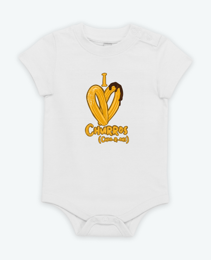 Body bébé I love churros par Darkafreak
