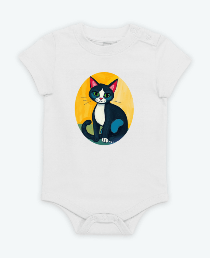 Body bébé Chat picasso par Toncadeaupersonnalisé_34