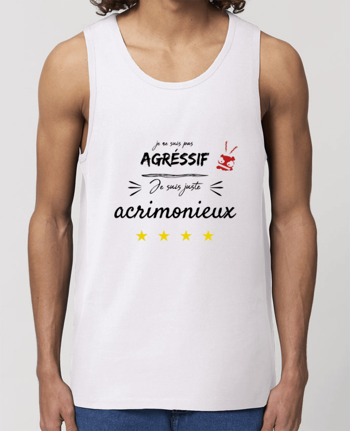 Débardeur Homme Je ne suis pas agressif Par AlineDC