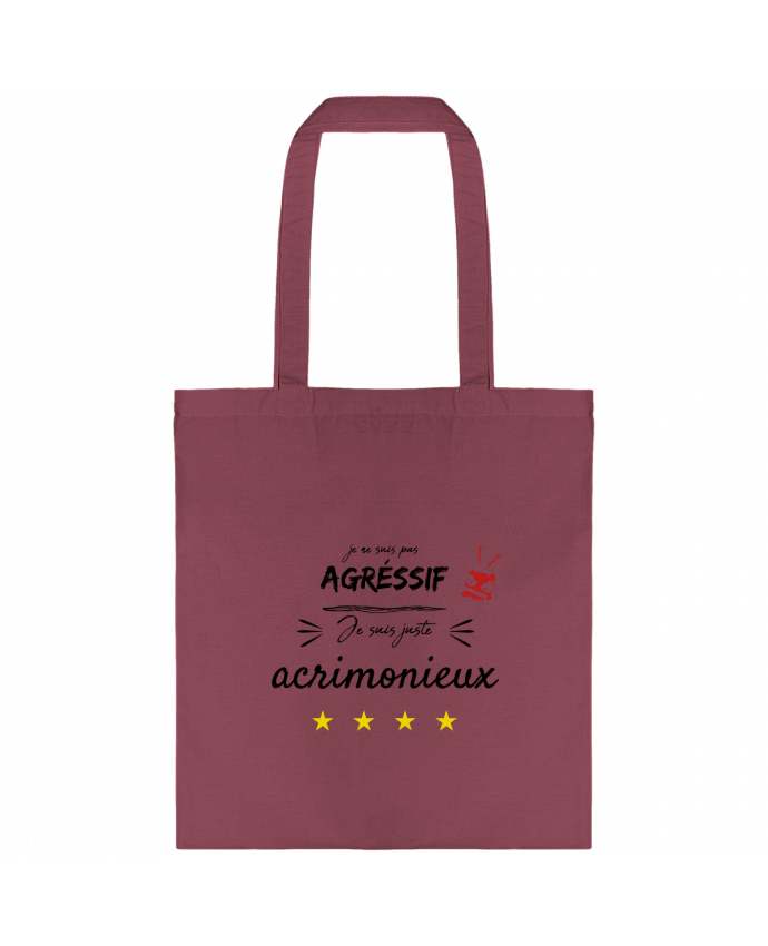 Tote-bag Je ne suis pas agressif par AlineDC