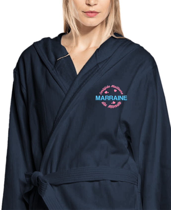 Peignoir Femme Plaid Certifiée meilleure marraine du monde par tunetoo