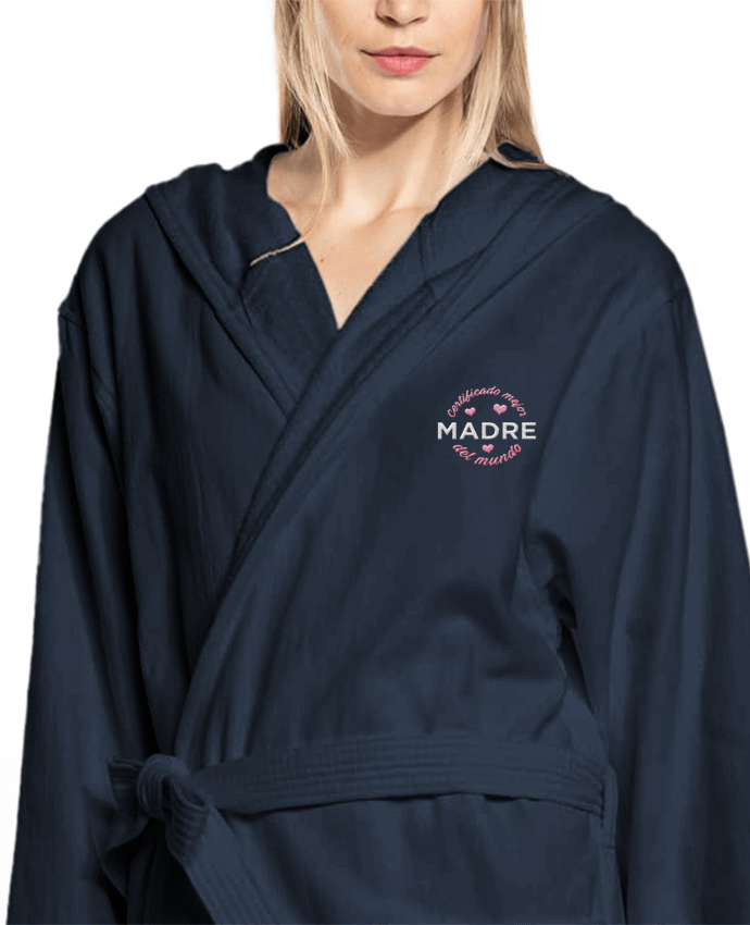 Peignoir Femme Plaid Certificado mejor madre del mundo par tunetoo
