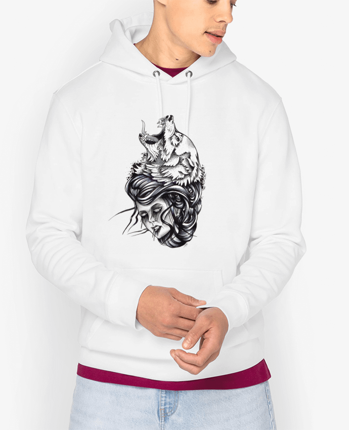 Hoodie Femme & Loup Par david