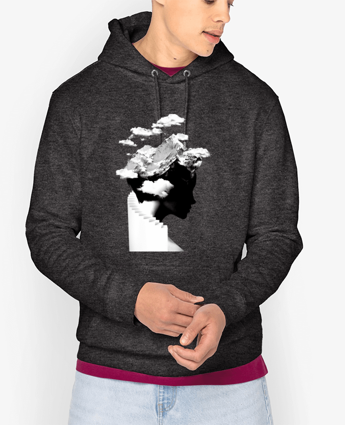 Sweat capuche unisexe Bio It's a cloudy day Par robertfarkas
