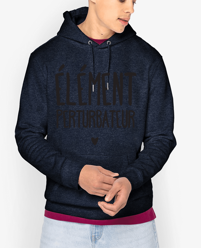 Sweat capuche unisexe Bio Elément perturbateur Par tunetoo