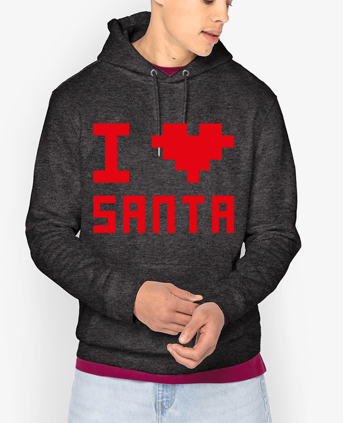 Hoodie I LOVE SANTA Par tunetoo