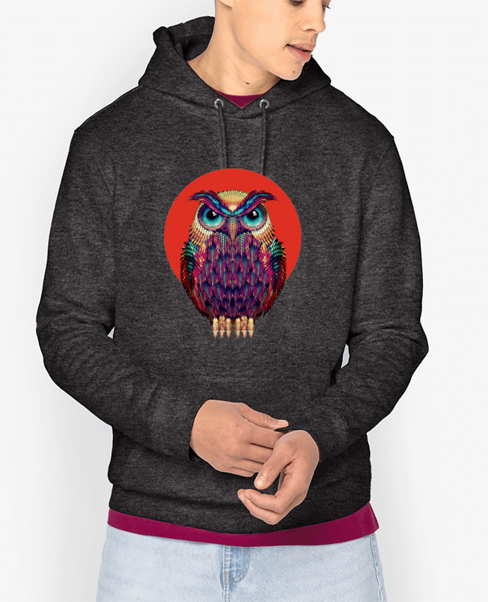 Sweat capuche unisexe Bio Owl Par ali_gulec