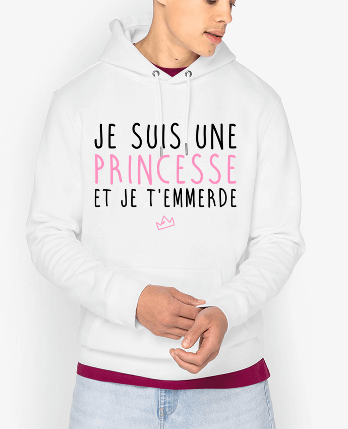 Hoodie Je suis une princesse et je t'emmerde Par La boutique de Laura