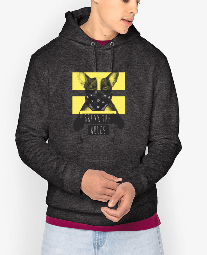 Hoodie rebel_dog_yellow Par Balàzs Solti