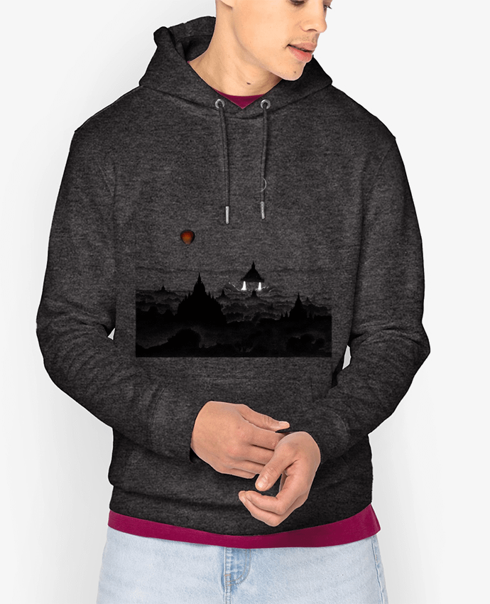 Sweat capuche unisexe Bio Aurora Par Florent Bodart
