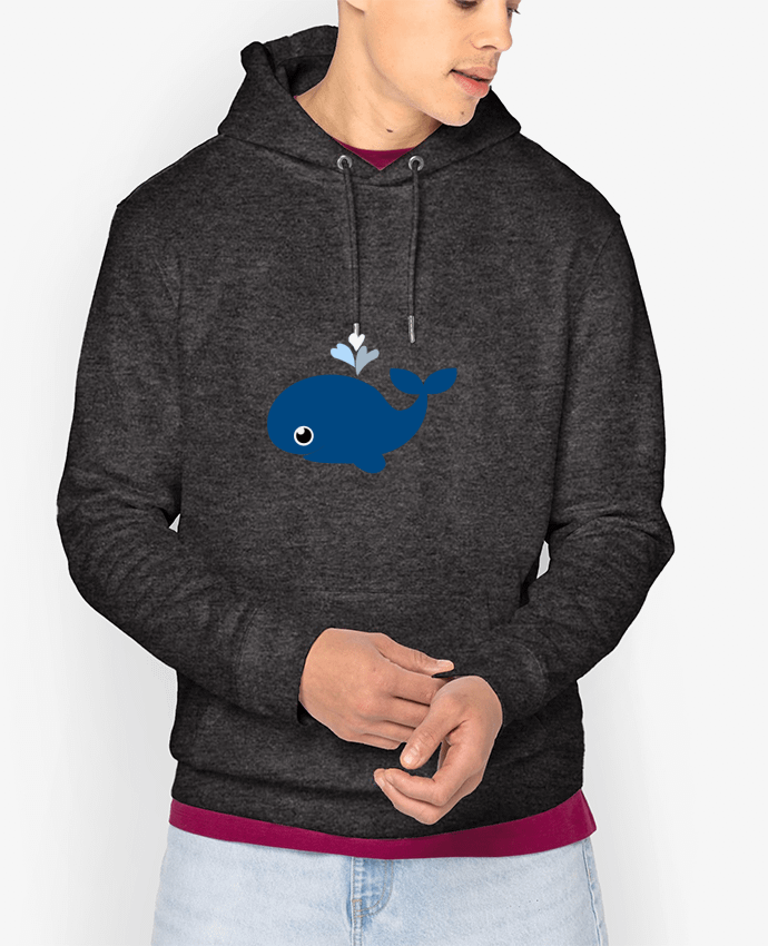 Hoodie Baleine coeur Par WBang