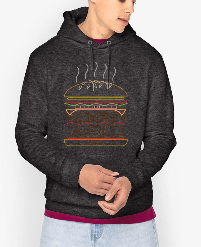 Hoodie Promis, j'arrête les burgers Par Promis