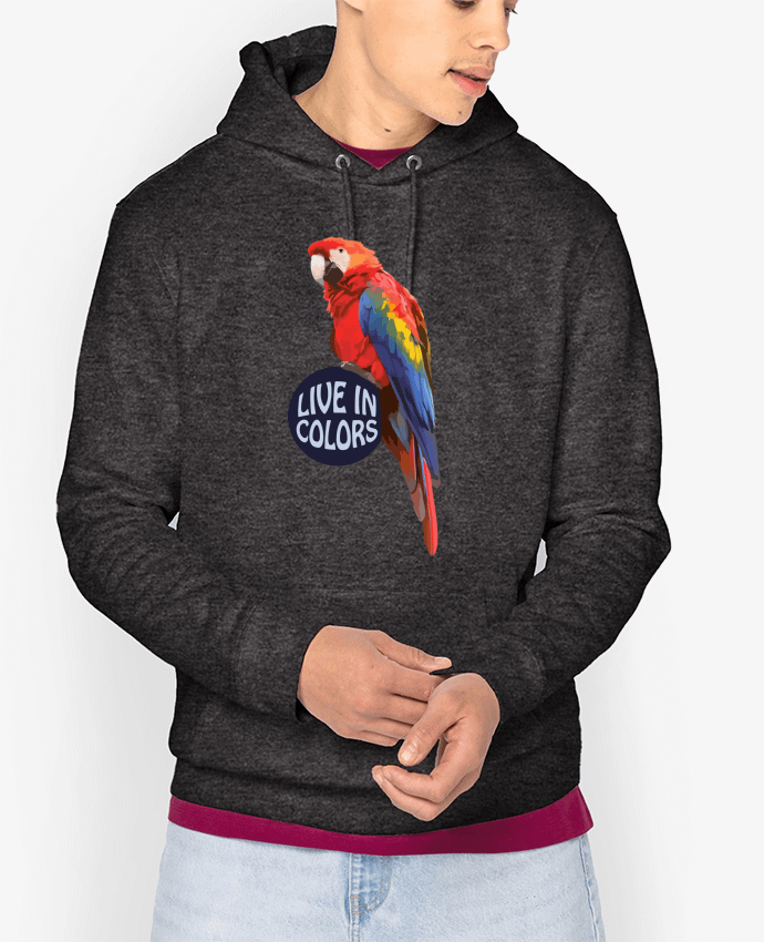Hoodie Perroquet - Live in colors Par justsayin