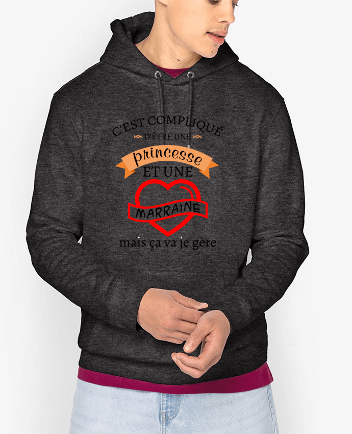 Hoodie C'est compliqué d'être une princesse et une marraine mais ça va je gère Par tunetoo