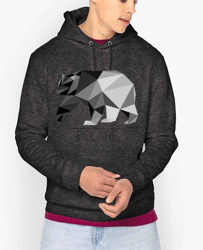 Hoodie Ours polaire origami Par Mauvaise Graine