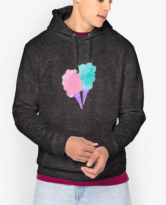 Hoodie Watercolor Cotton Candy Par PinkGlitter