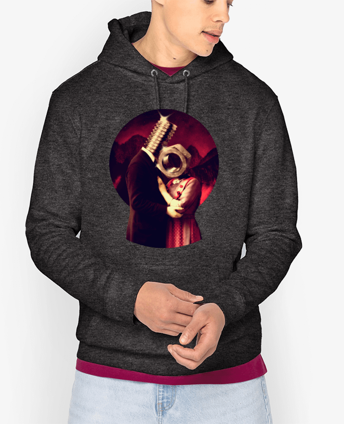 Sweat capuche unisexe Bio Screw Love Par ali_gulec