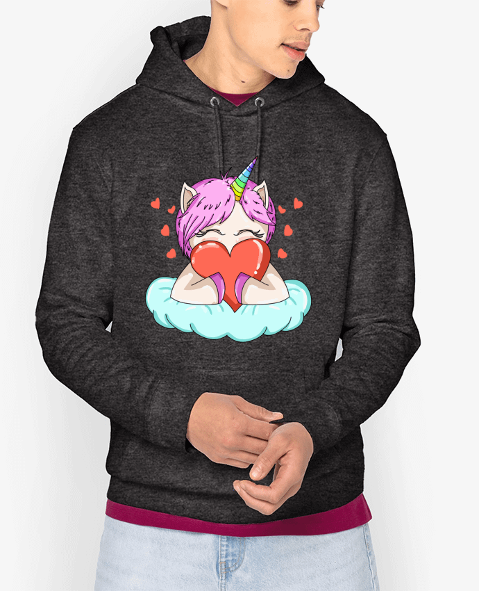 Hoodie UnicornLove Par 