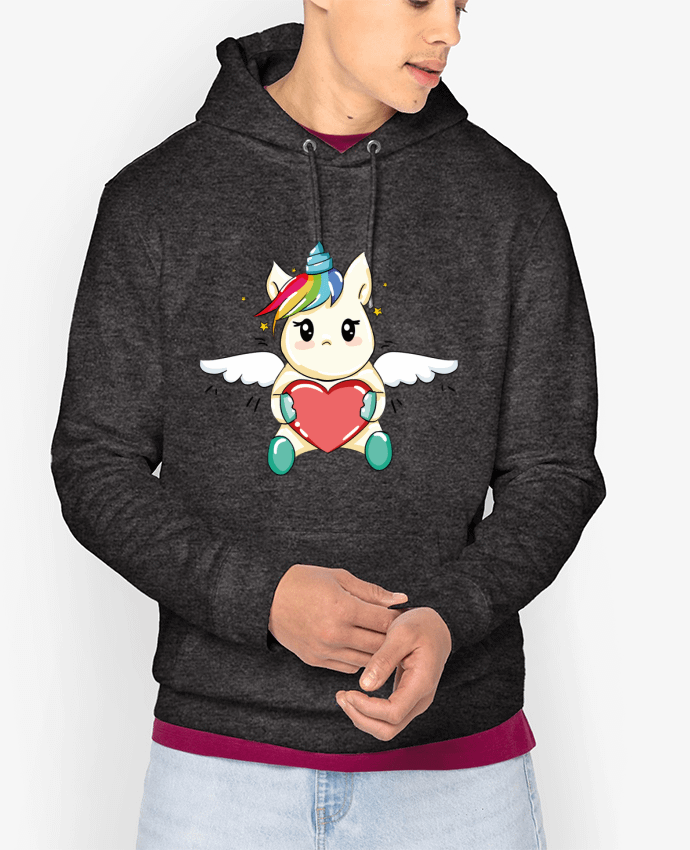 Hoodie Licorne Love Par 