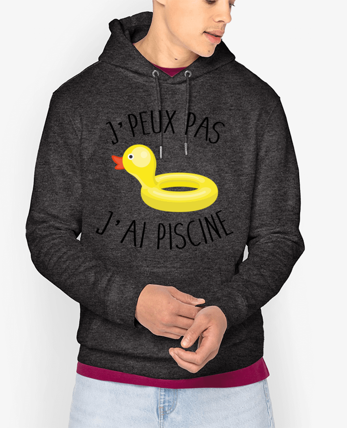 Hoodie Je peux pas j'ai piscine Par FRENCHUP-MAYO