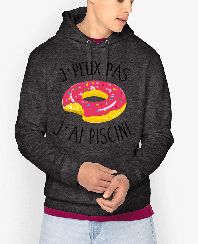 Hoodie Je peux pas j'ai piscine Par FRENCHUP-MAYO