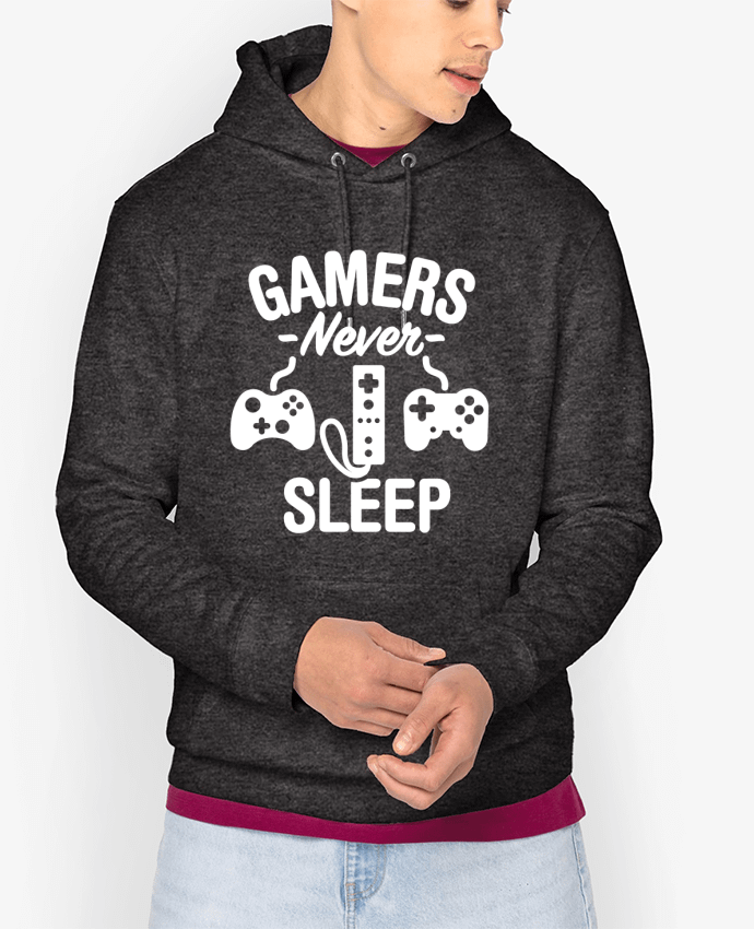 Hoodie Gamers never sleep Par LaundryFactory