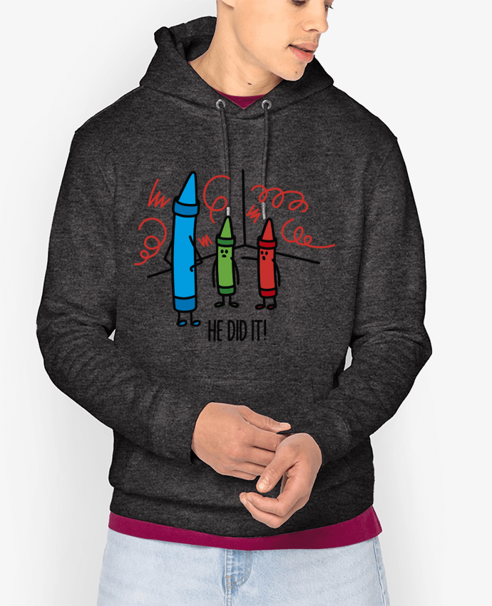 Hoodie He did it Par LaundryFactory