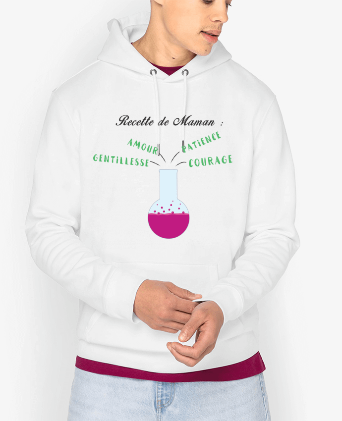 Sweat capuche unisexe Bio Recette de maman Par tunetoo