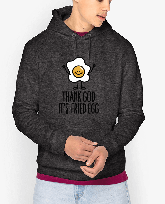 Hoodie THANK GOD ITS FRIED EGG Par LaundryFactory