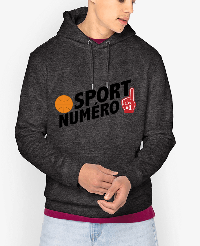Hoodie Sport numéro 1 Basket Par tunetoo