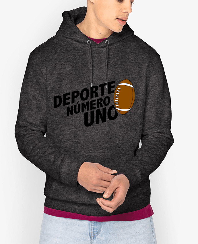 Hoodie Deporte Número Uno Rugby Par tunetoo