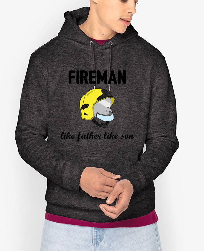 Hoodie Fireman Like father like son Par tunetoo