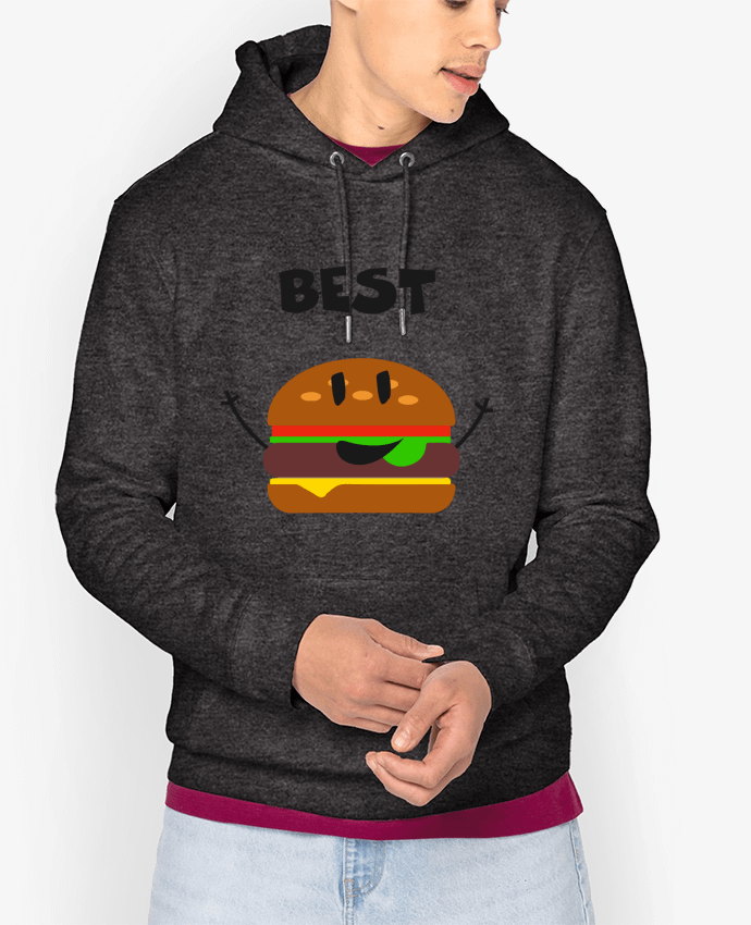 Hoodie BEST FRIENDS BURGER 1 Par tunetoo