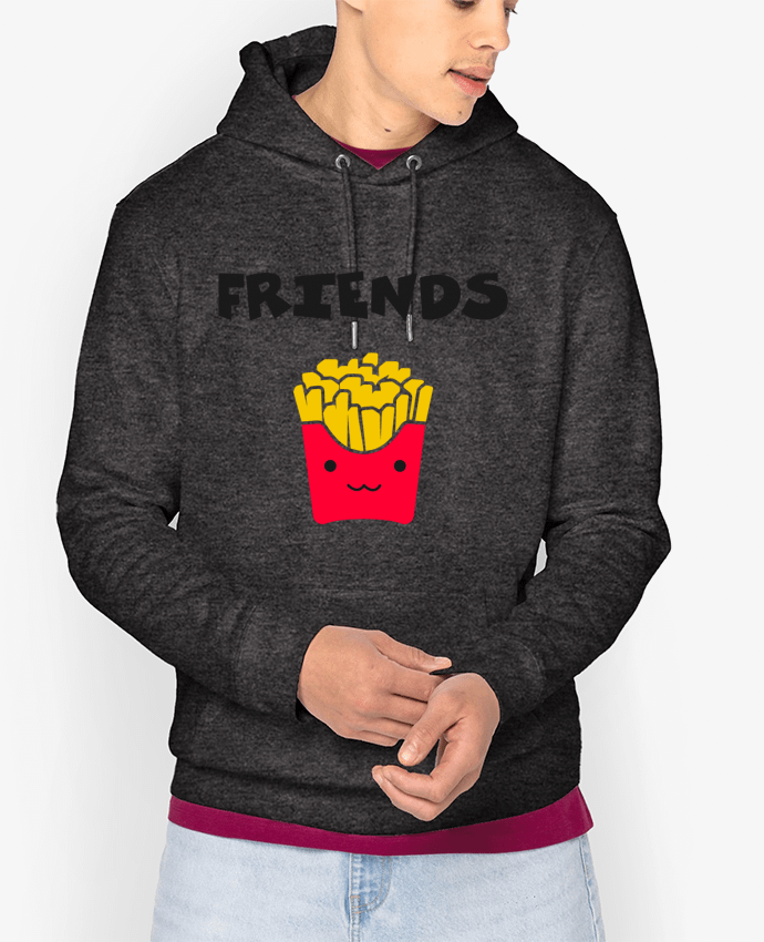 Hoodie BEST FRIENDS FRIES Par tunetoo