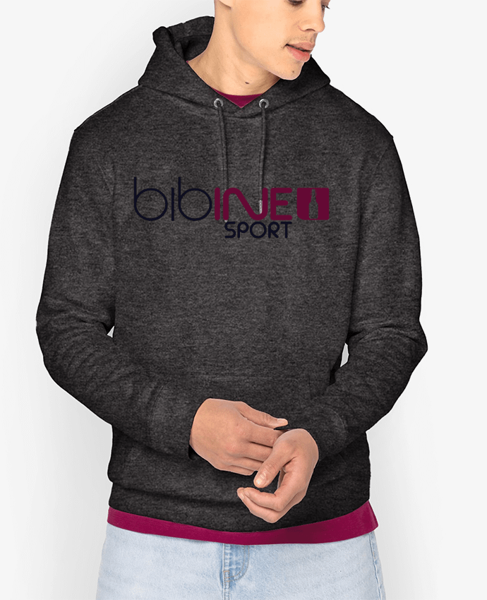 Sweat capuche unisexe Bio BIBINE SPORT Par PTIT MYTHO