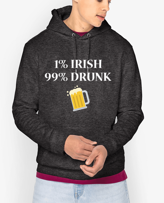 Hoodie 1% Irish 99% Drunk Par tunetoo