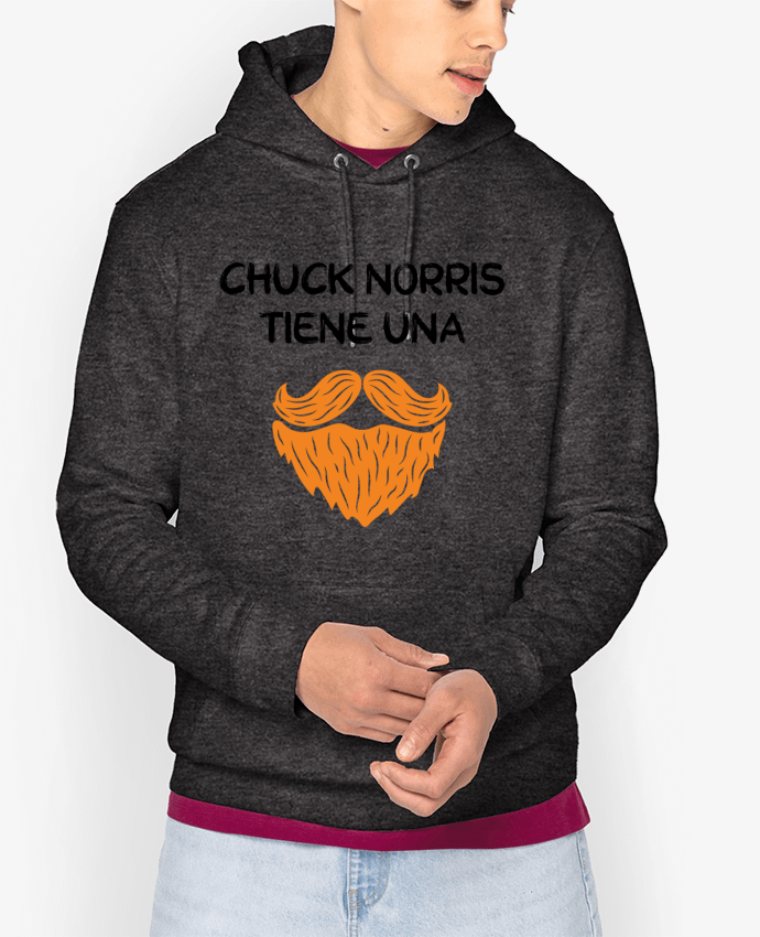 Sweat capuche unisexe Bio Chuck Norris - Barba Par tunetoo