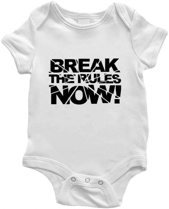 Body Bebé Break The Rules Now ! por Freeyourshirt.com