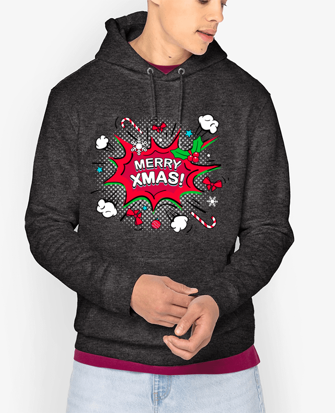 Sweat capuche unisexe Bio Merry XMAS Par MAX AND MORE