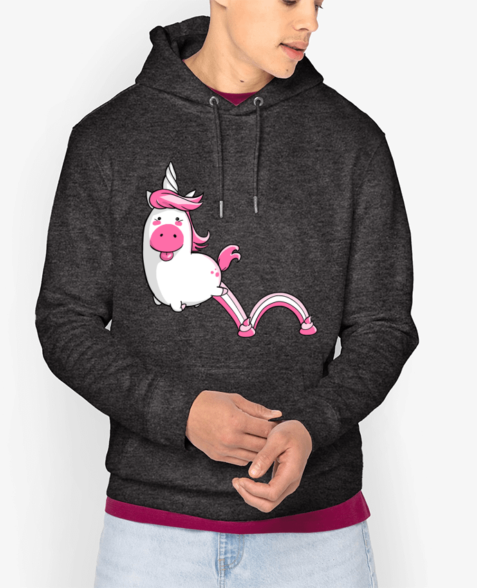 Hoodie Licorne Sautillante - Version rose Par TOMI AX