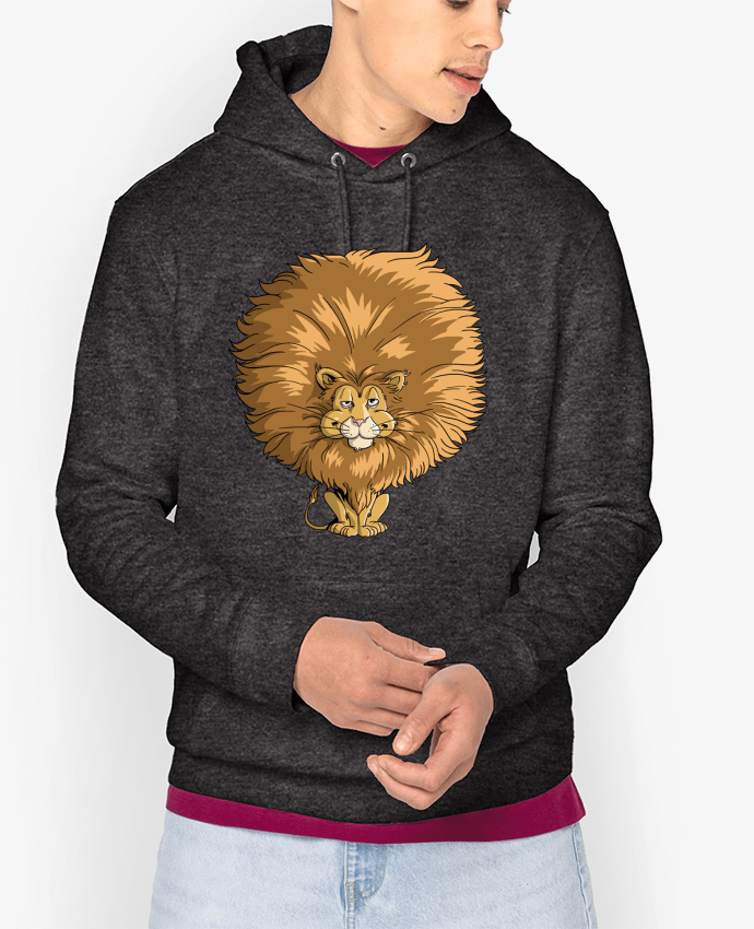 Sweat capuche unisexe Bio Lion à grosse crinière Par TOMI AX
