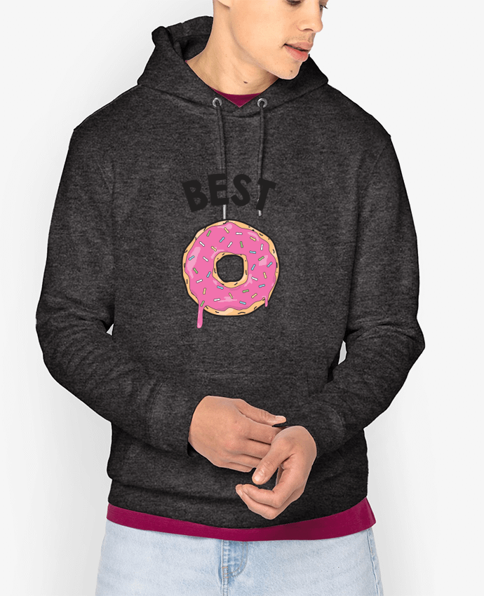 Hoodie Best Friends donut coffee Par tunetoo