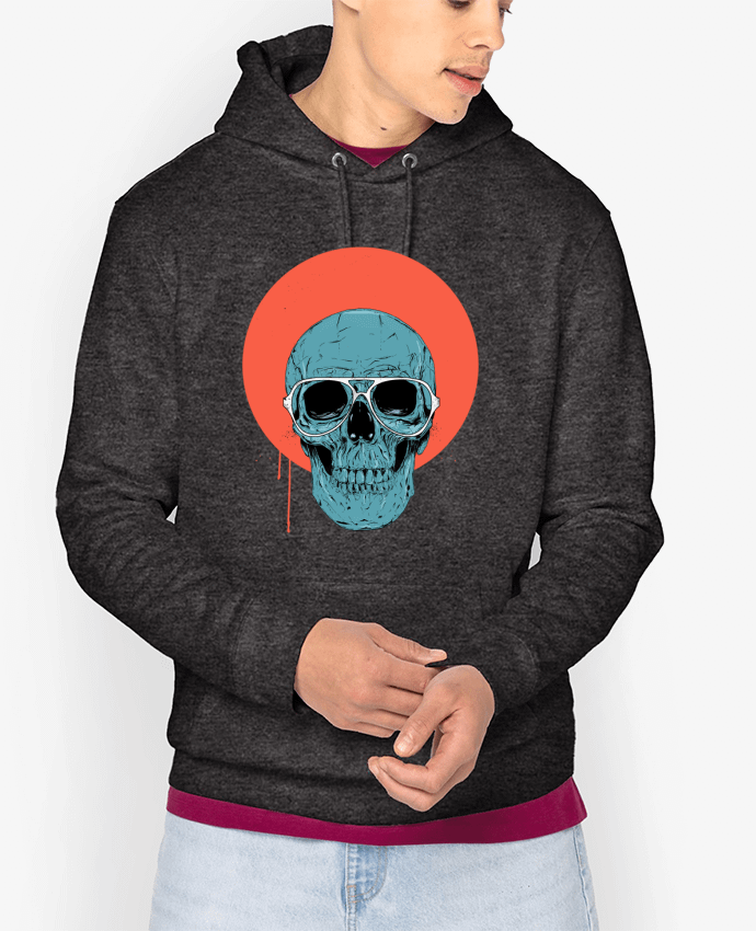 Hoodie Blue skull Par Balàzs Solti