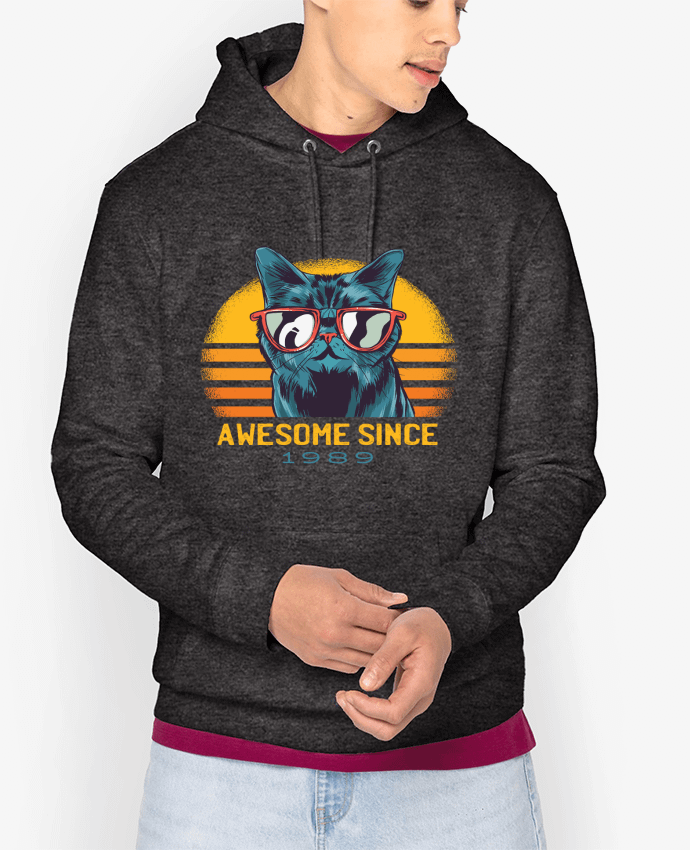 Hoodie Awesome Cat Par cottonwander
