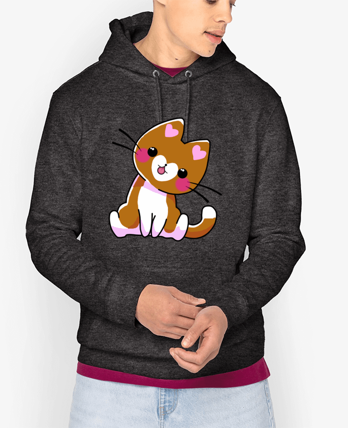 Hoodie Gatito Corazón Par MaaxLoL